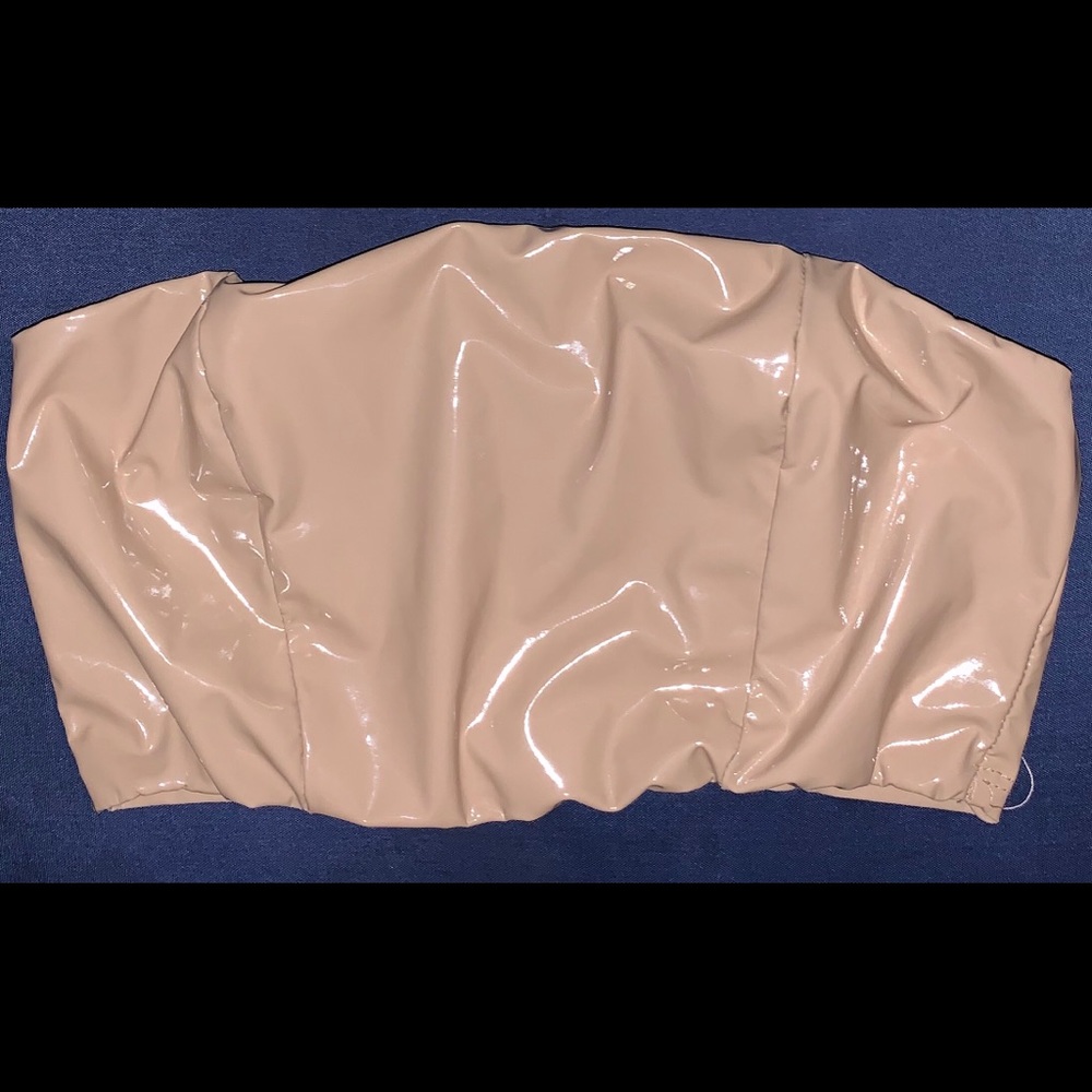 Forever 21 latex crop top